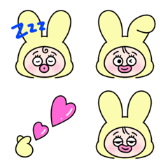 [LINE絵文字] ぽんぽこうさぎのナッポちゃんの画像