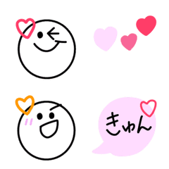 [LINE絵文字] シンプルニコちゃんの気持ち。の画像