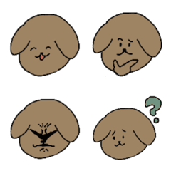 [LINE絵文字] 犬の表情 修正版の画像