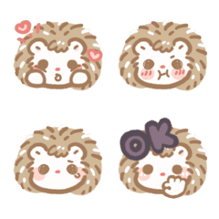 [LINE絵文字] Hedgehog C  Emojiの画像