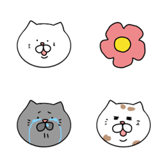 [LINE絵文字] おくちがもこっとしたねこの画像