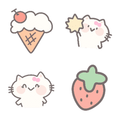 [LINE絵文字] Mini cat cute *の画像