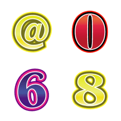 [LINE絵文字] Number emoji 68の画像