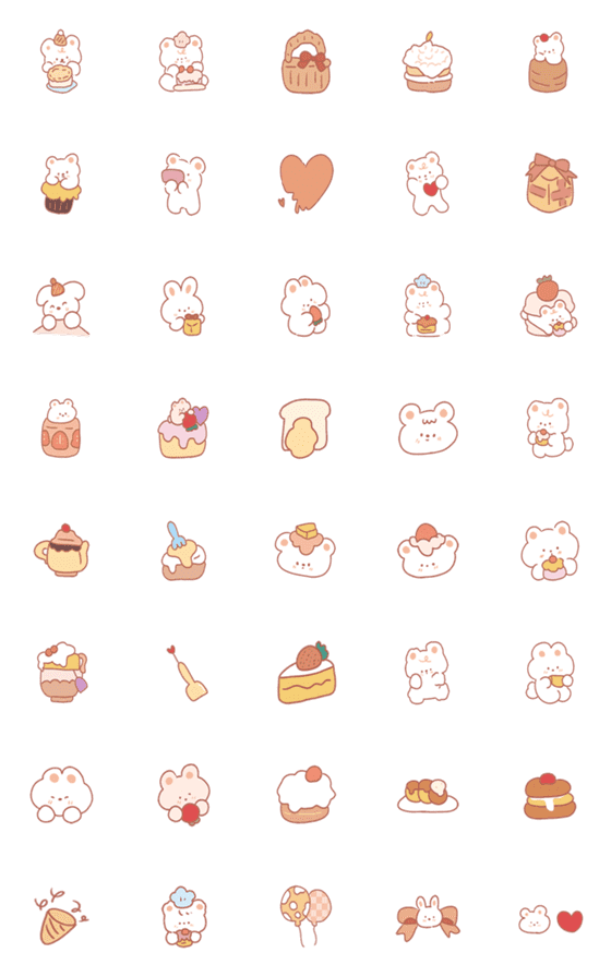 [LINE絵文字]cute bear chefの画像一覧