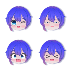 [LINE絵文字] BlueBerry The Godbaby Emojiの画像