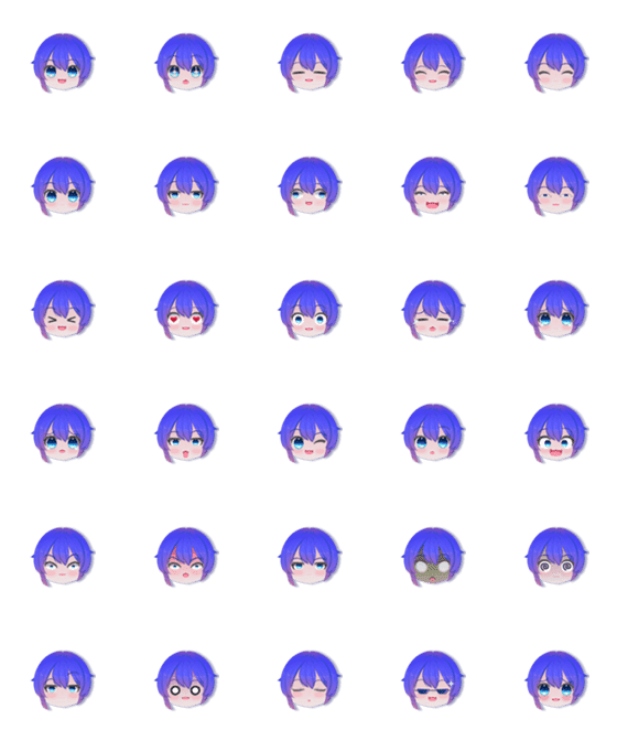 [LINE絵文字]BlueBerry The Godbaby Emojiの画像一覧