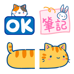 [LINE絵文字] Min Min Cat Animated Emoji 1の画像