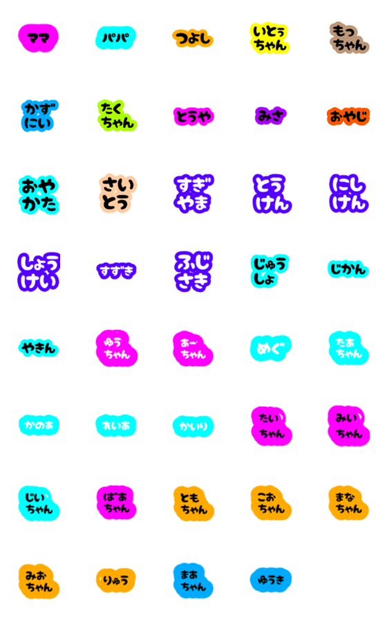 [LINE絵文字]み猿名前絵文字の画像一覧