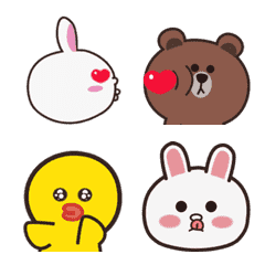 [LINE絵文字] nana bear work BROWN ＆ FRIENDSの画像