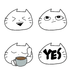 [LINE絵文字] ゆるいねこの絵文字たちの画像