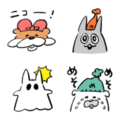 [LINE絵文字] ラッコっこちゃんと仲間たちの絵文字の画像