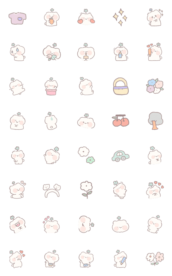 [LINE絵文字]Emoji bear cute 12の画像一覧