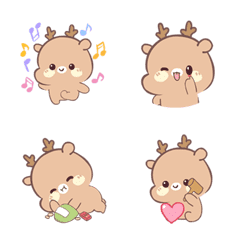 [LINE絵文字] Mocca Deer (Animoji)の画像