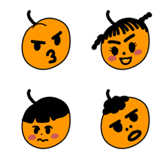 [LINE絵文字] orange headの画像