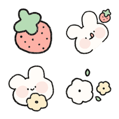 [LINE絵文字] Emoji rabbit cute 3の画像