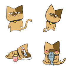 [LINE絵文字] crumpled cat Golpanjiの画像