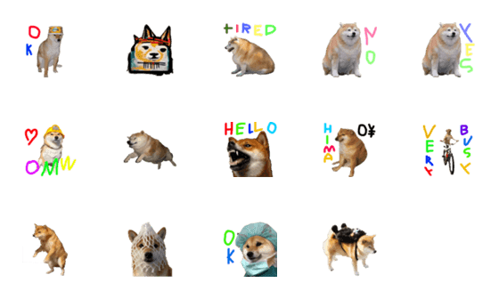 [LINE絵文字]dogeの画像一覧