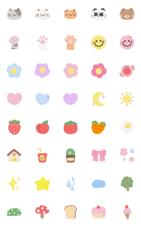 [LINE絵文字]Cute thing oil stutt emoji :)の画像一覧