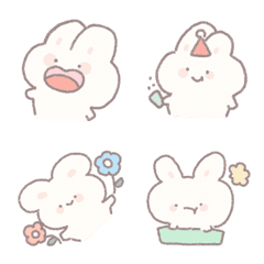 [LINE絵文字] Emoji Rabbit cute 4の画像