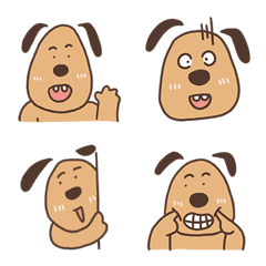 [LINE絵文字] Fangpi to dog dogの画像