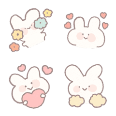 [LINE絵文字] Rabbit emoJi cuteの画像