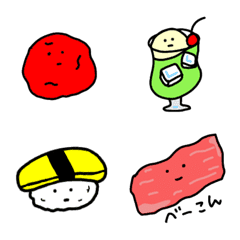 [LINE絵文字] ゆる食べ物絵文字ななころの画像