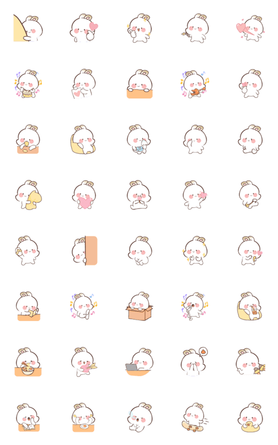 [LINE絵文字]Bunny Jajan (Emoji)の画像一覧