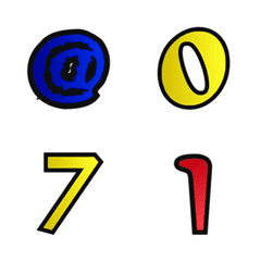 [LINE絵文字] Number emoji 71の画像