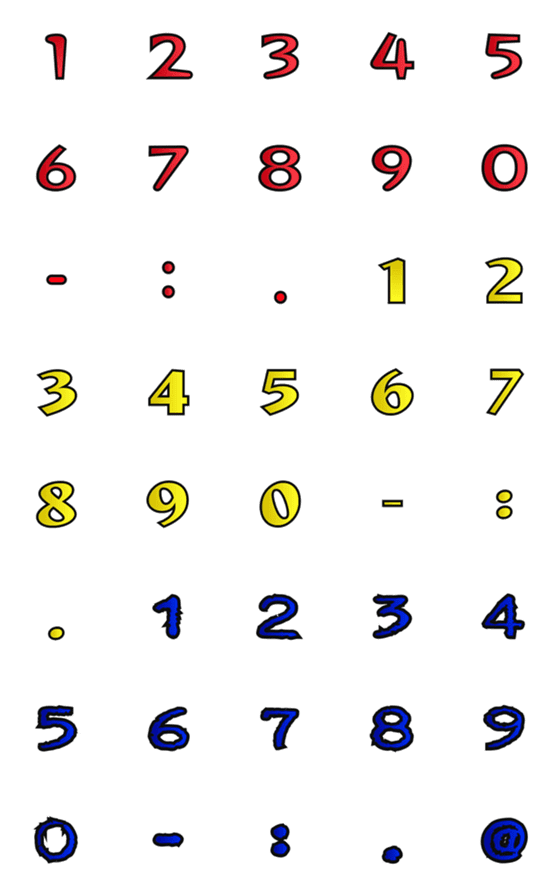 [LINE絵文字]Number emoji 71の画像一覧