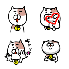 [LINE絵文字] 太眉の猫の画像