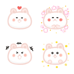 [LINE絵文字] Adorable snow mochi 1の画像