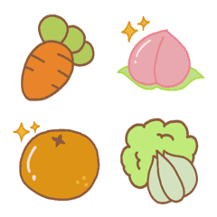 [LINE絵文字] Happy Vege. and Fruit.の画像