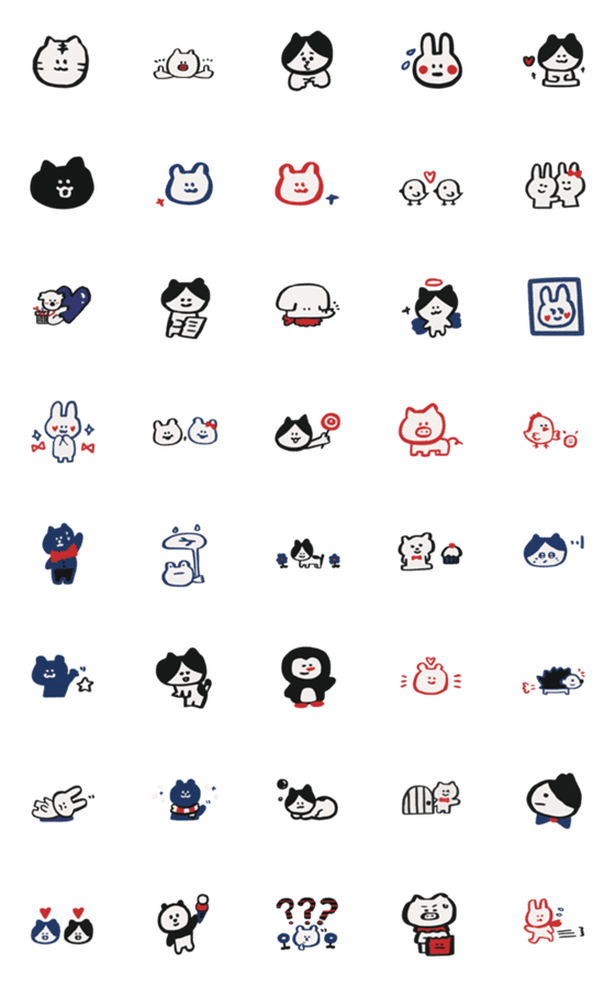 [LINE絵文字]Handwritten stickers make life cute 13の画像一覧