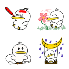 [LINE絵文字] cute and lively baby duckの画像