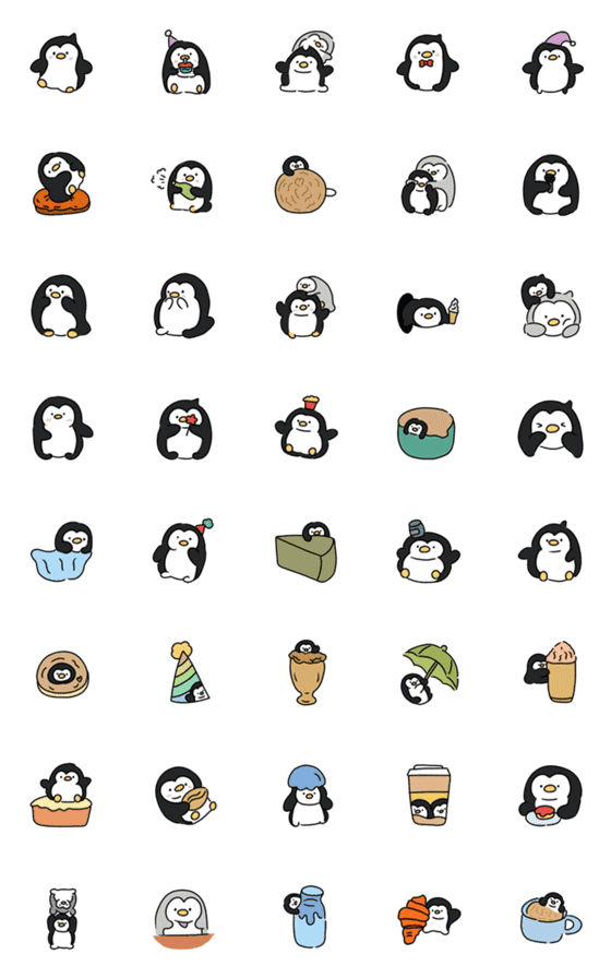 [LINE絵文字]little penguinの画像一覧