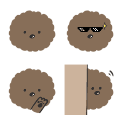 [LINE絵文字] Poodle emoticon-2の画像