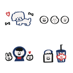 [LINE絵文字] Handwritten stickers make life cute 15の画像