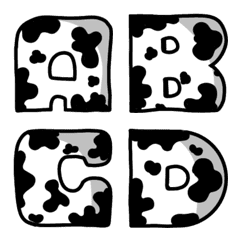 [LINE絵文字] Emoji characters, little cow patternの画像