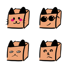 [LINE絵文字] しかく ねこ vol.2の画像