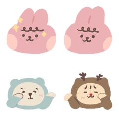 [LINE絵文字] Ugly Bear ＆ Meowbi's Curly Bunny debuts！の画像