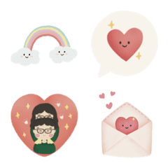 [LINE絵文字] daily love stickerの画像