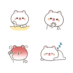 [LINE絵文字] mini baby bear emoji v.1の画像