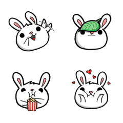 [LINE絵文字] Bunny Bounce Emojiの画像