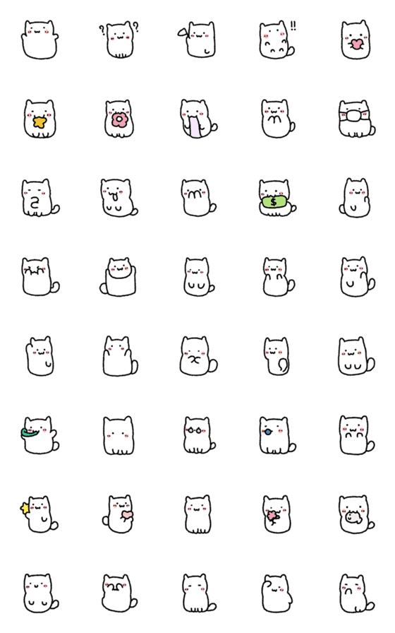 [LINE絵文字]* happy catの画像一覧