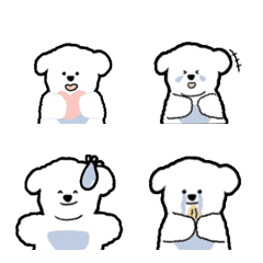 [LINE絵文字] cloud puppy emojiの画像