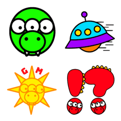 [LINE絵文字] SPACE CROCOS 絵文字①の画像