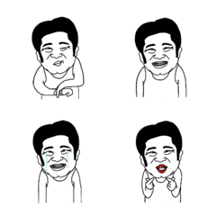 [LINE絵文字] cute big head manの画像