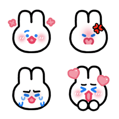 [LINE絵文字] Little White Bunny Bunの画像