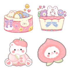 [LINE絵文字] Double M  Bear emojis cuteの画像