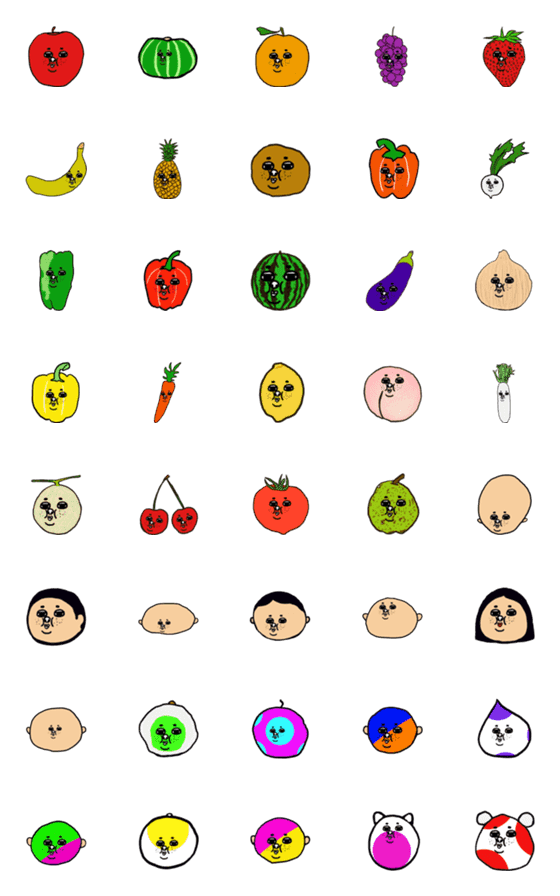 [LINE絵文字]orihara emoji 3の画像一覧